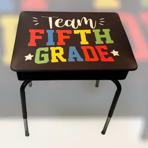 Team Fifth Grade Desk Cover for Classroom Decoration by Desk Hugz. Enhance Your Teaching Space with Style Perfect for back to school
