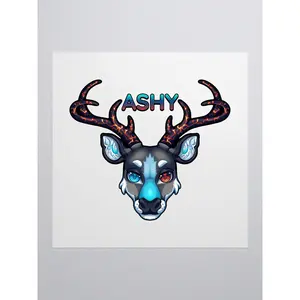 AshyStag Logo Stickers