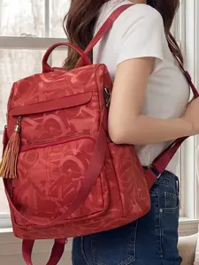 Floral Girl Backpack, Large Capacity Stylish Casual Backpack for Shopping and Travel, Versatile Double Shoulder Bag, Travel Backpacks