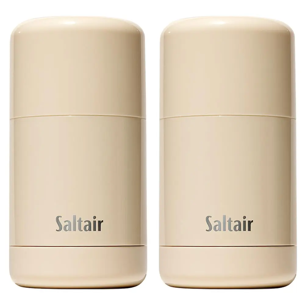 Saltair Skincare Deodorant – Aluminum-Free Deodorant for Women and Men with Long Lasting Odor Protection, Zinc and BHA. Refillable Stick, Suitable for Sensitive Skin – 2 Pack Salt Water Vanilla Scent