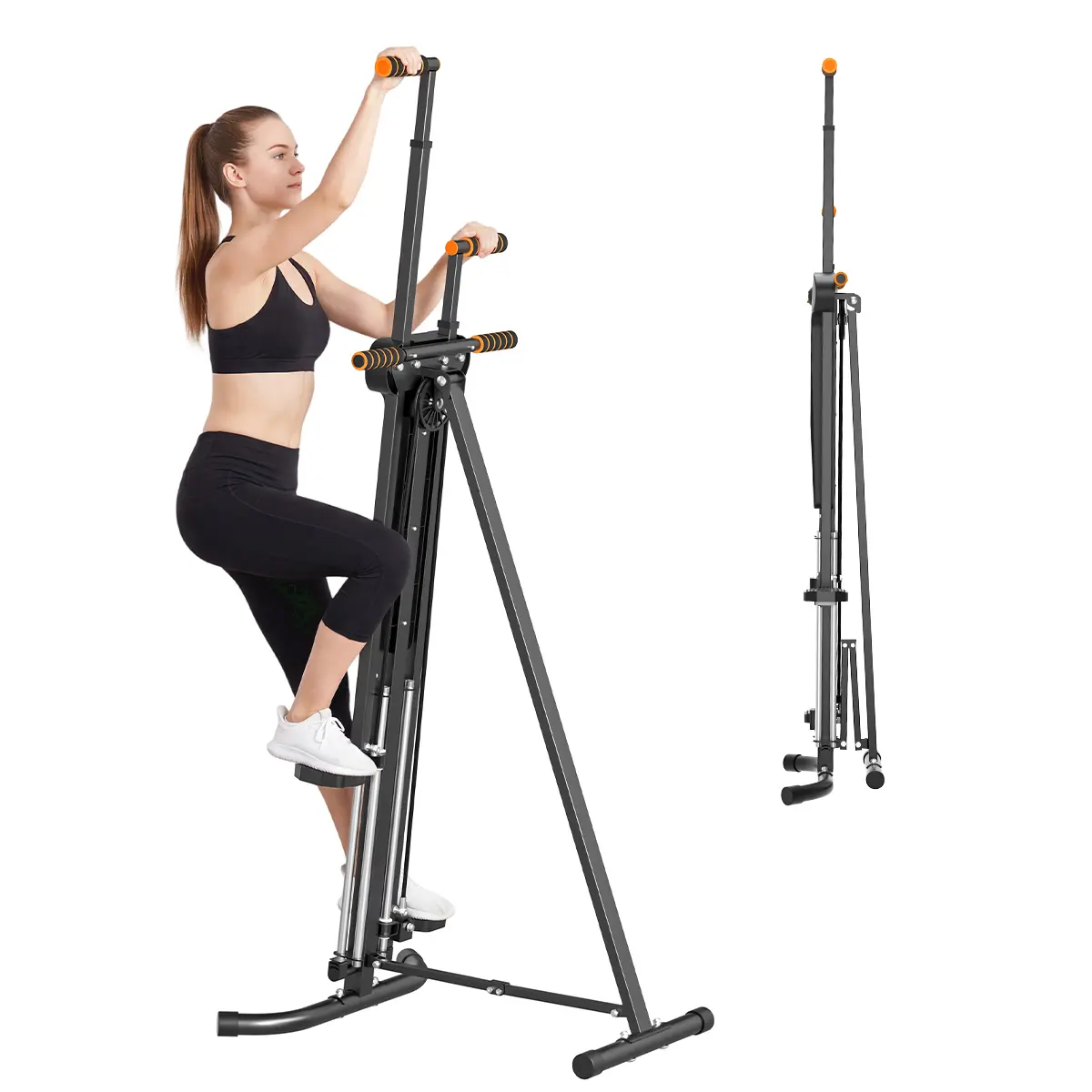 RELIFE Foldable Vertical Climber Exercise Machine - Portable Workout Equipment, Stair Steppers for Home Gym Strength Training, Work Out Equipment For Home Gym, At Home Gym Equipment