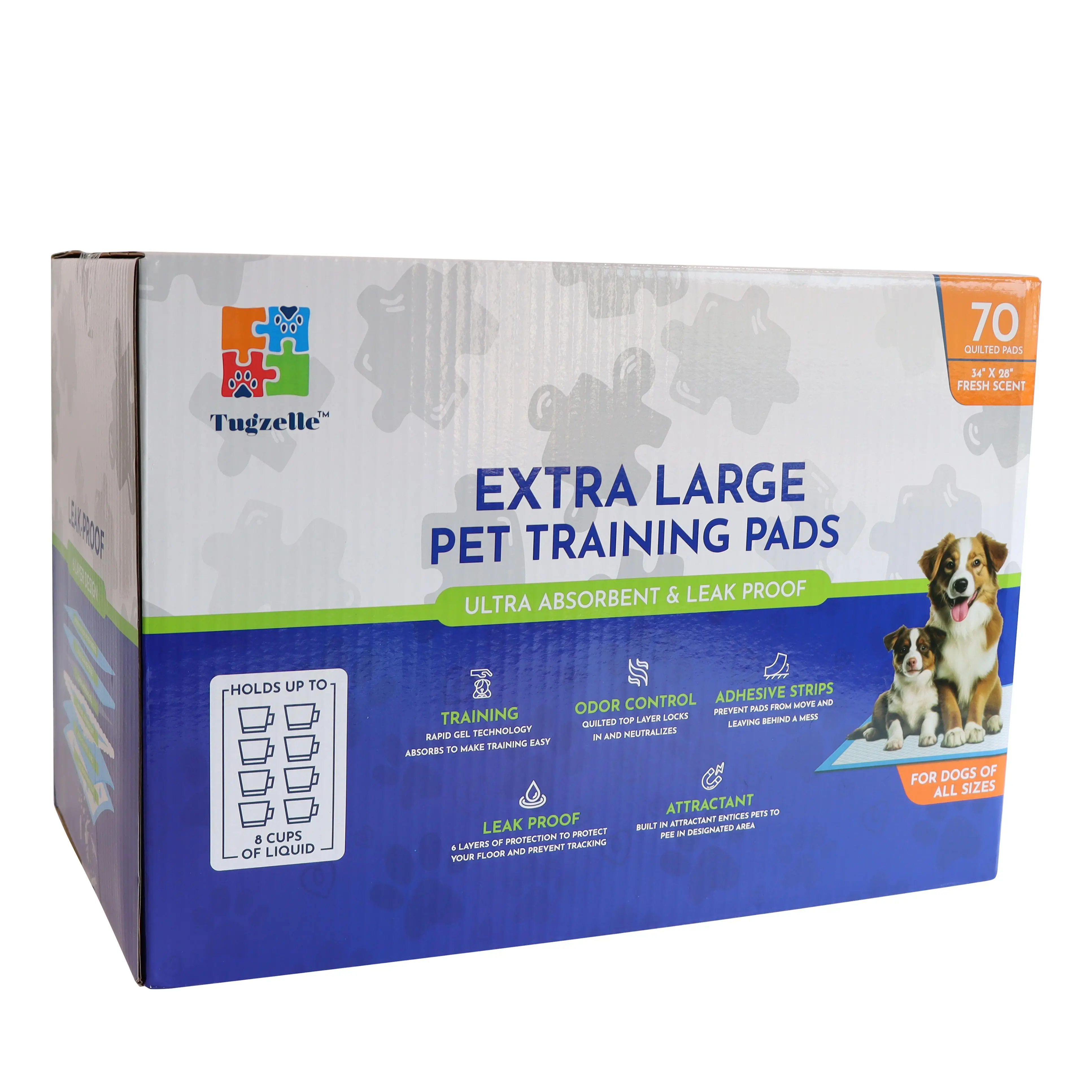 70 Count Extra Large Premium Pet Dog Training Pads 34” x 28”