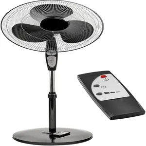 Oscillating Pedestal Fan, Adjustable Height, 3 Speeds, for Bedroom, Living Room, Home Office and College Dorm Room, 16", black, 1820, 2.3