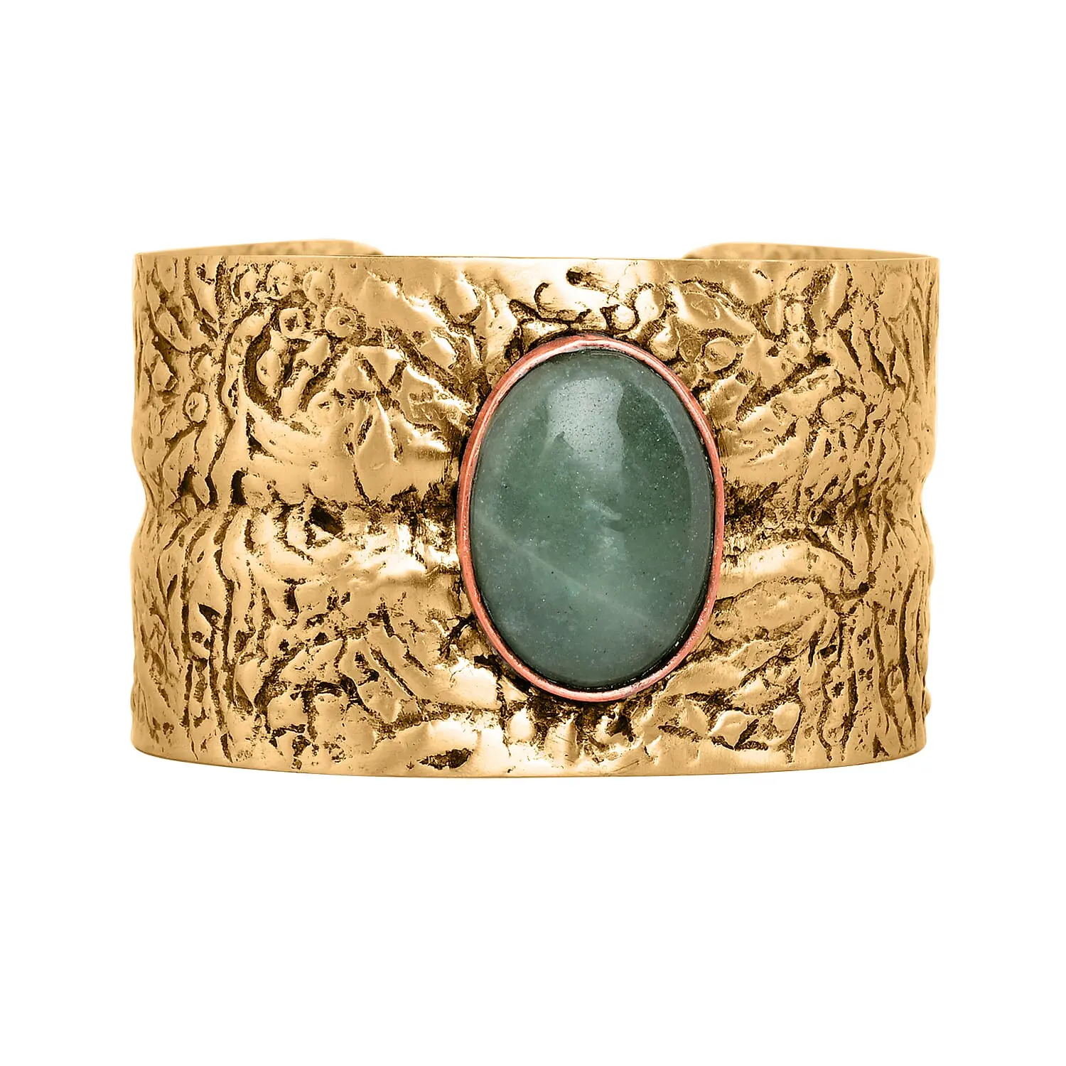 Handmade Gemstone Cuff Bracelet