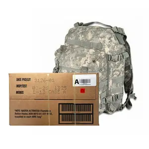 Military MRE Case Inspection Date May 2026 or Newer & New ACU Assault Pack - Combo!