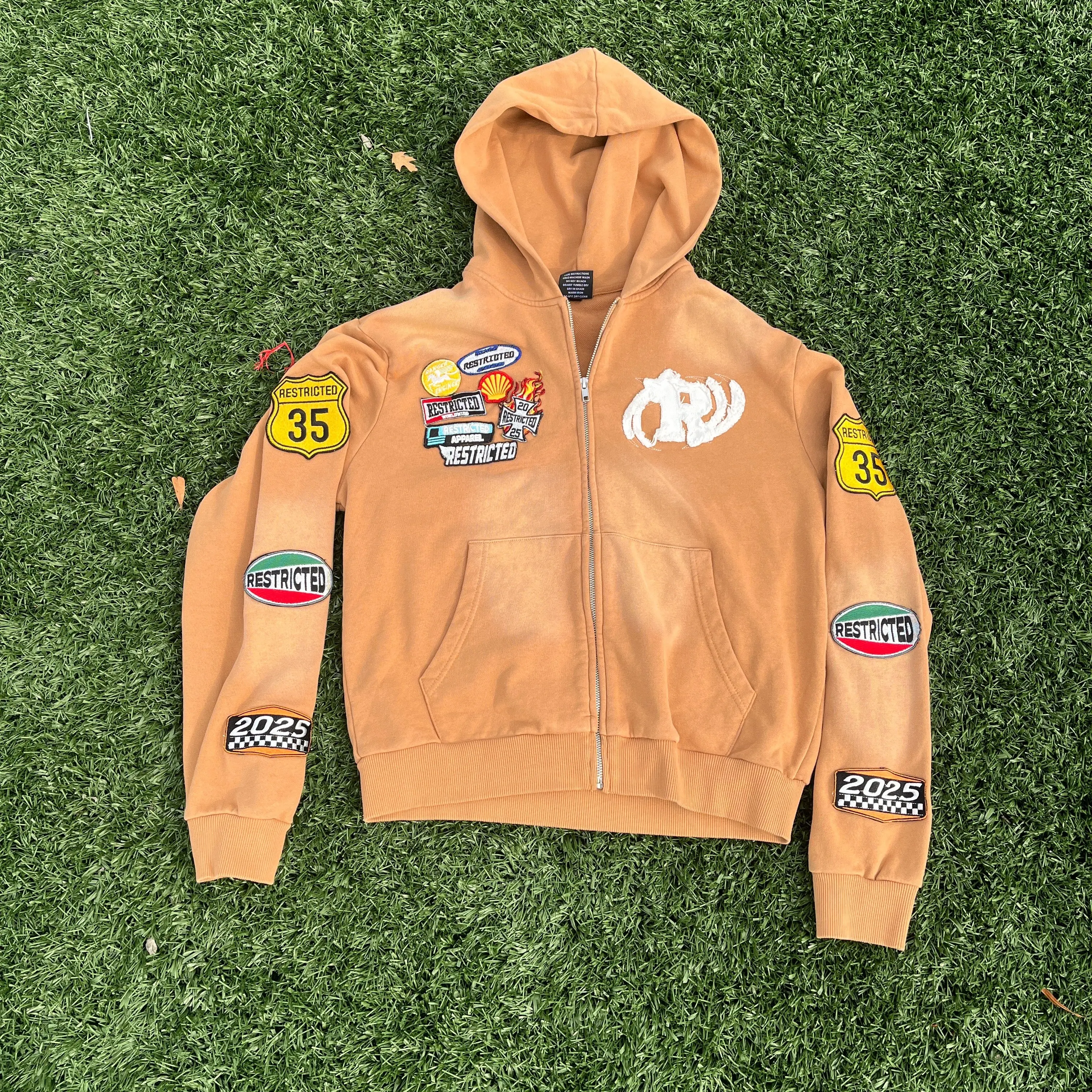 Racing Full-Zip Jacket (Brown)