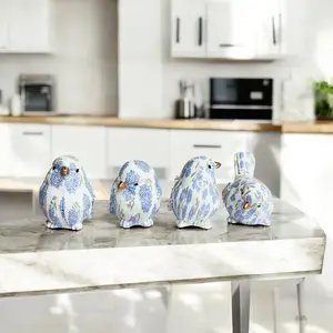 Blue Hydrangea Birds