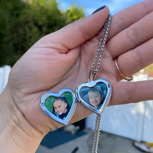 Heart Locket - Double sided photo