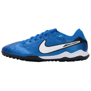 Nike Tiempo Legend 10 Men's Comfort TF Turf Football Shoes with Grip and Durability in Blue Trending Shoes, House White Official Shoes to Get / Maison Mihara