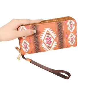 Women's Long Leather Clutch Wallet - Slim, Large-Capacity Card Holder with Wrist Strap, Snap Closure, Wallets for Women Ideal for Travel, Daily Use