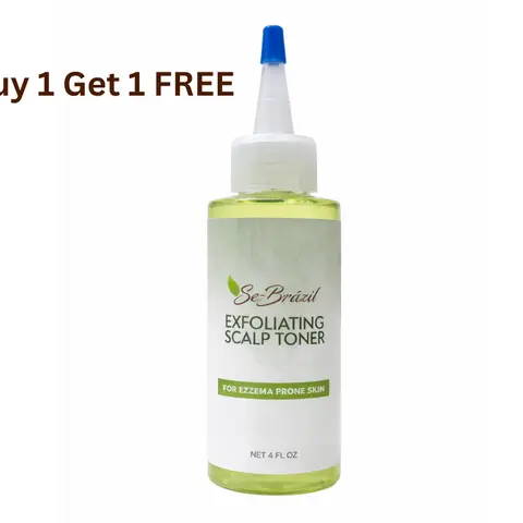 Se-Brazil Exfoliating Scalp Toner for Dry, Flaky Scalp & Buildup | Pre-Shampoo Scalp Exfoliator, 4 fl oz