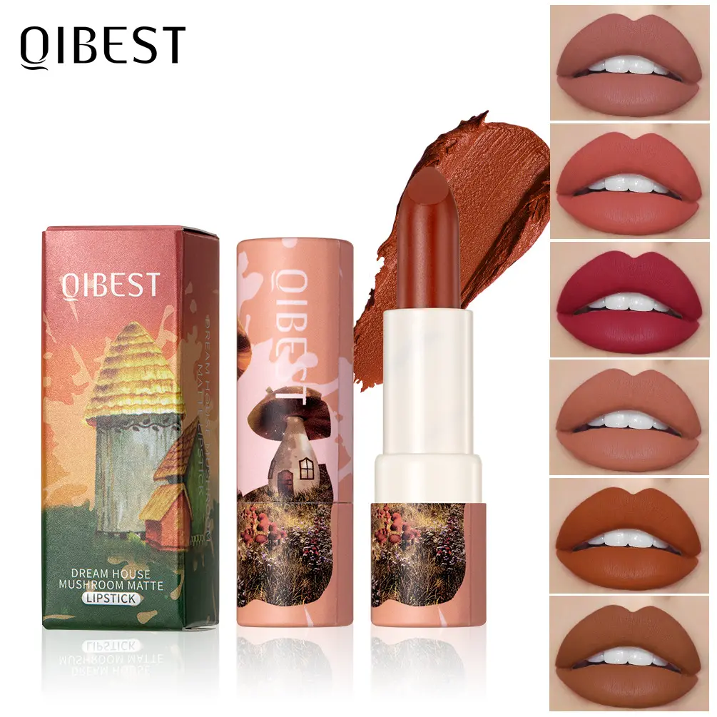 Matte new color lipstick lipstick velvet mist feeling, not easy to fade and long-lasting moisturizing nude lipstick