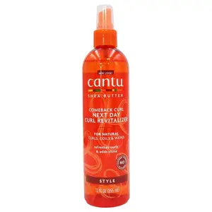 ​Cantu Comeback Curl Next Day Revitalizer (12oz) | Refresh & Redefine Curls, Coils & Waves | Silicone-Free & Shea Butter Infused