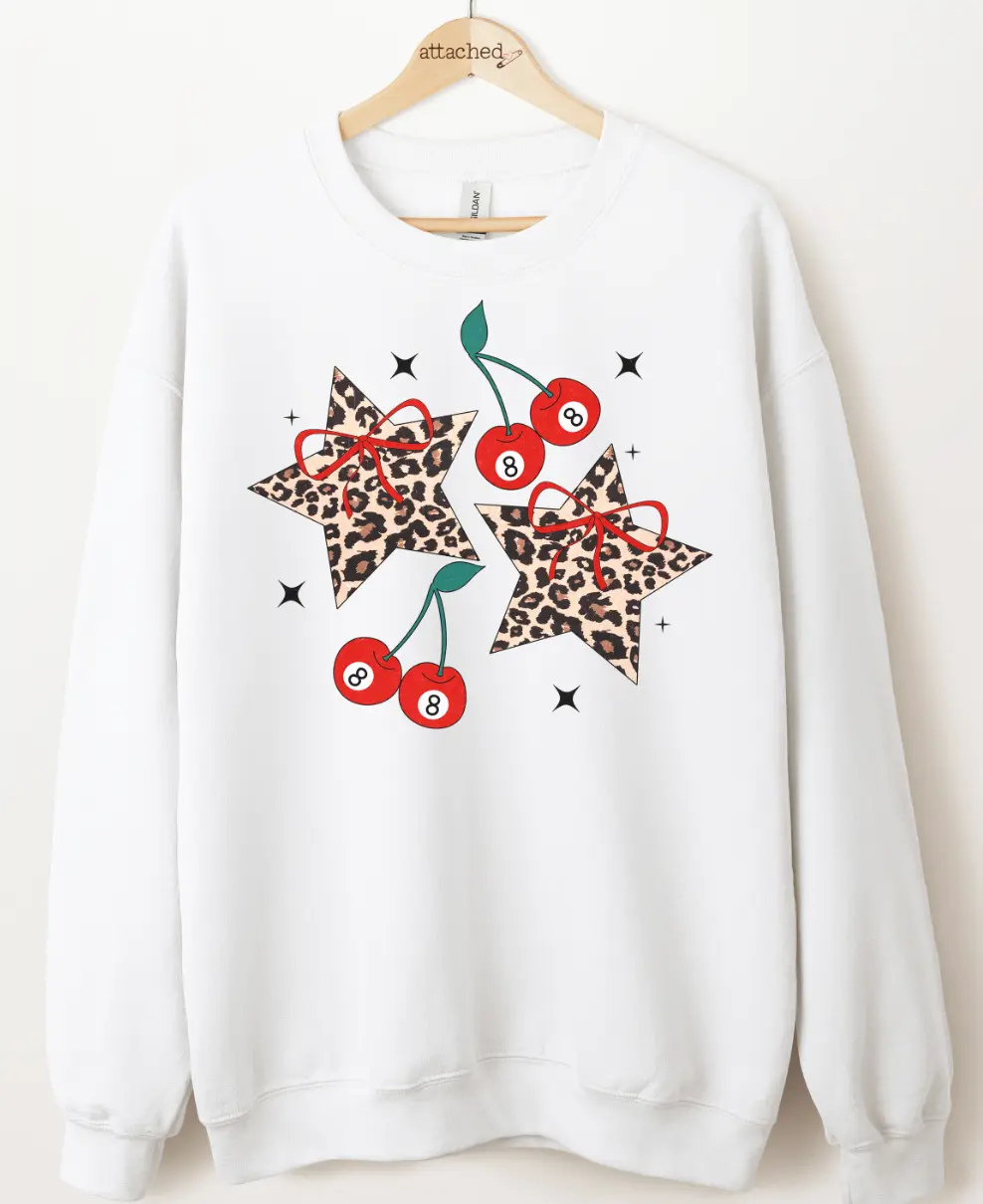 Leopard Stars Graphic Top