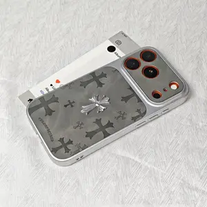 3D Cross Phone Case — Compatible with iPhone 17, 16 Pro Max, 15 Plus, 14, and 13 Models. Full-Coverage, Drop-Resistant Protection with a Business-Style Leather Design. Specifically Engineered for iPhone 17. Unisex.