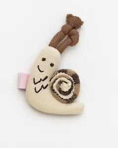 Snail Mail Plush Hair Clip – Cute Garden Snail Style Accessory