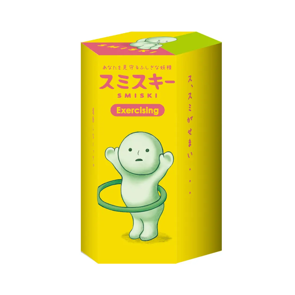 Smiski Mini Glow-in-the-Dark Figure Blind Box - Exercise Series Art Toy with Fitness Poses for Gym, Sports Collectibles