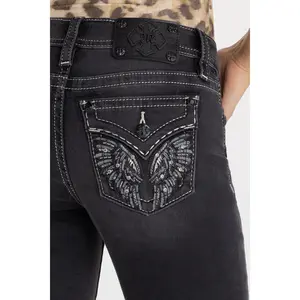 Ziven Wing Stitched Bootcut Jeans
