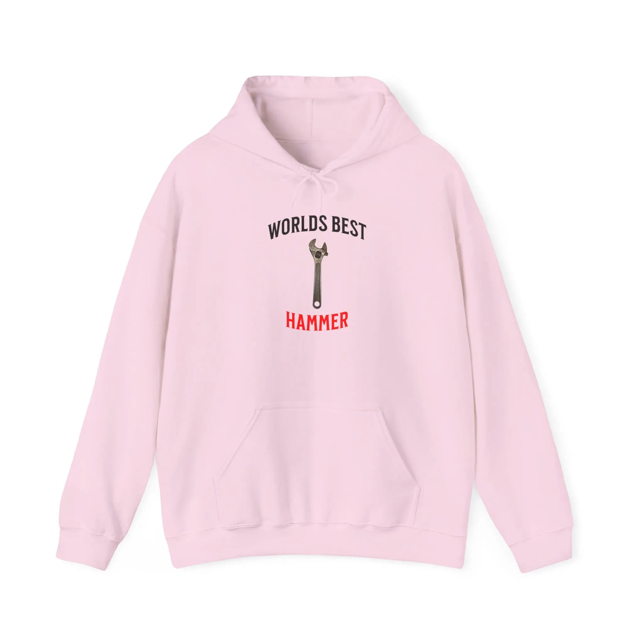 Tool Lover Hoodie, Mechanic Sweatshirt, DIY Enthusiast Jumper, Workshop Jacket, Unisex Heavy Blend Crescent Wrench Worlds Best Hammer Design