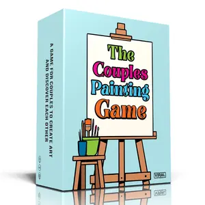 The Couples Painting Game – Fun Date Night Activity | Romantic Game with Prompts & Questions | Creative Couples Gift Idea for Him & Her | No Art Skills Needed | 2 Players