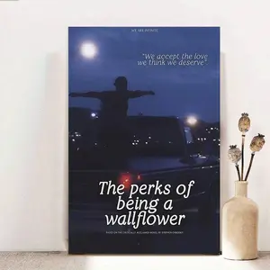 Poster The Perks Of Being A WallFlower Movie Poster Wall Art Paintings For Living Room Bedroom Canvas Wall Decor Home Decor Living Room Decor