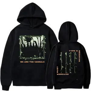 Type O Negative October Rust Hoodie, "We Are The Vandals" Thorns Graphic Pullover, Double Sided Gothic Metal Band Pullover Sweatshirt, October Rust Era Merchandise Shirt
