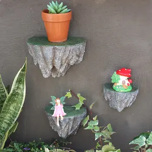 3pcs Realistic Floating Stone Resin Statue, Beautiful Practical Shelf, Wall Mount Design, Home Wall Hanging Decor, Decoration Items, Storage Rack, Unique Holiday Party Decoration, Decorating