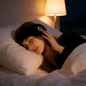 Comfortable Adjustable Sleep Mask, Soft Lightweight Travel Accessory, Ideal for Side Sleepers, Perfect for Airplane, Nap, Office, Travel, Relaxation