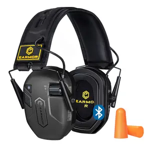 EARMOR M300T Electronic Hearing Protection Earmuffs Bluetooth 5.4 Enabled Shooting Earphones for Outdoor Hunting & Tactical Use with Gel Cushions Ergonomic Design and Advanced Hearing Protection