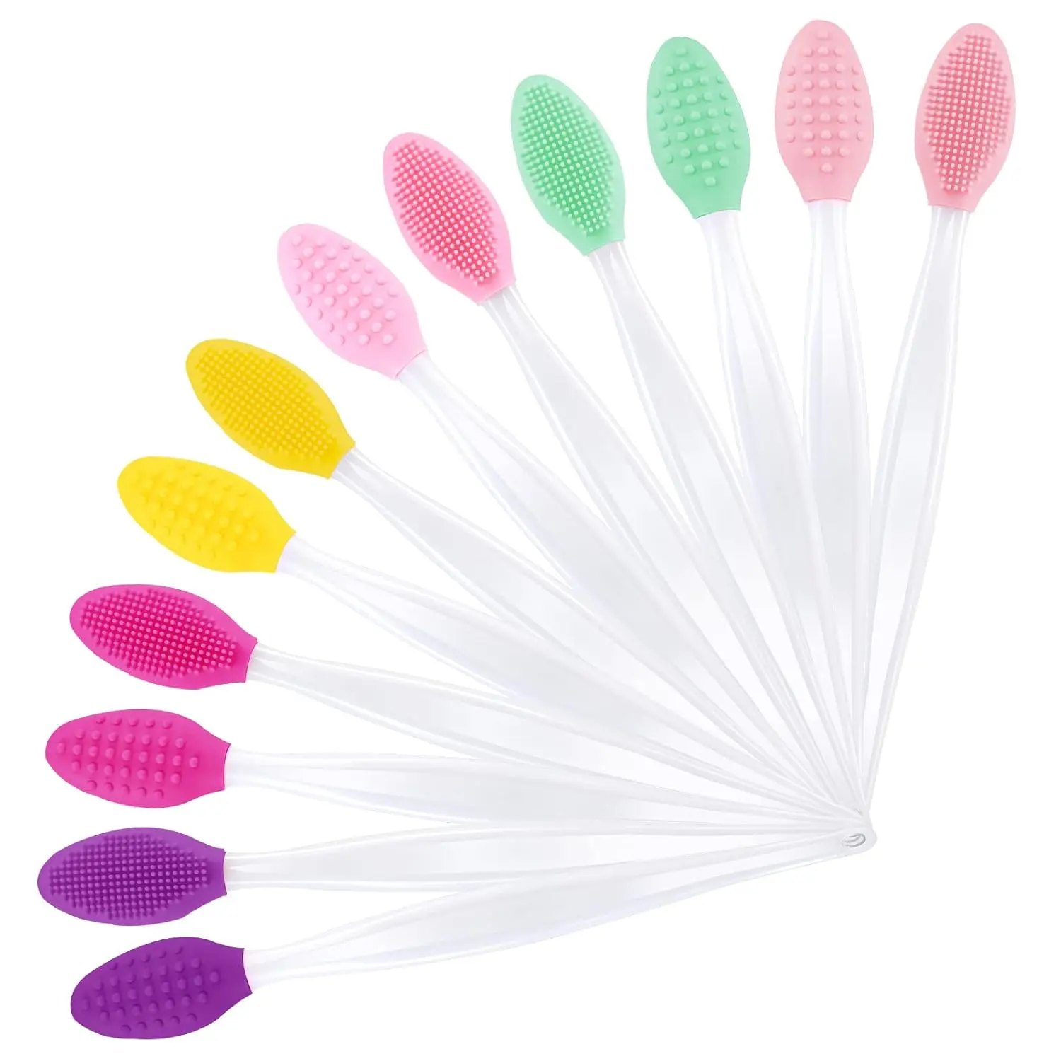 2 Silicone Lip Scrub Brushes - Exfoliating & Lightening Lip Brush for Dark Lips - Gentle Lip Exfoliator for Men & Women