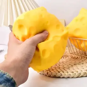 Large Cheese Foam Squishy – Cute Slow Rise Squeeze Toy for Relaxation, Gift Bags & Everyday Stress Relief