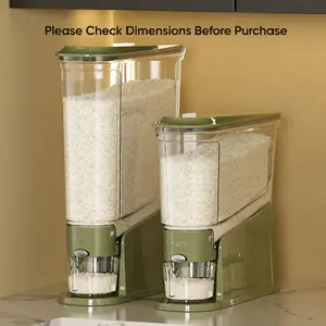 narrow-mouth sealed grain storage container, 11 lb/22 lb large capacity, BPA-free food-grade grain box, insect-proof and moisture-proof, one-press design for grains, beans, pet food, kitchen storage. Please check size before purchase.