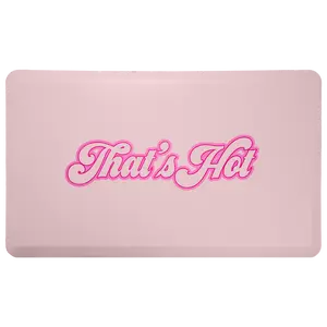 Paris Hilton Comfort Kitchen Mat, “That’s Hot” Design, Cushioned Anti-Fatigue Foam with Non-Slip Surface – Pink