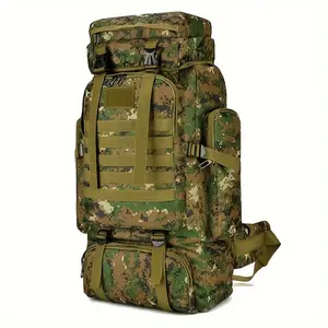 Large capacity tactical mountaineering backpack camping hiking backpack Family emergency supplies reserve kit Doomsday survival equipment civil air defense strategic emergency kit fire disaster escape rescue kit