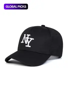 Women's Ny Leopard Print Hat, Adjustable Size, Adjustable Stylish Hat, Fashionable Design, Suitable for Sports & Casual Outings, All-Season Woven Fabric Cap