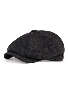Men Ivy Gatsby Newsboy Hats - Adjustable Stylish Hat Classic Irish Cabbie Flat Cap Newsies Hunting Driving Hats