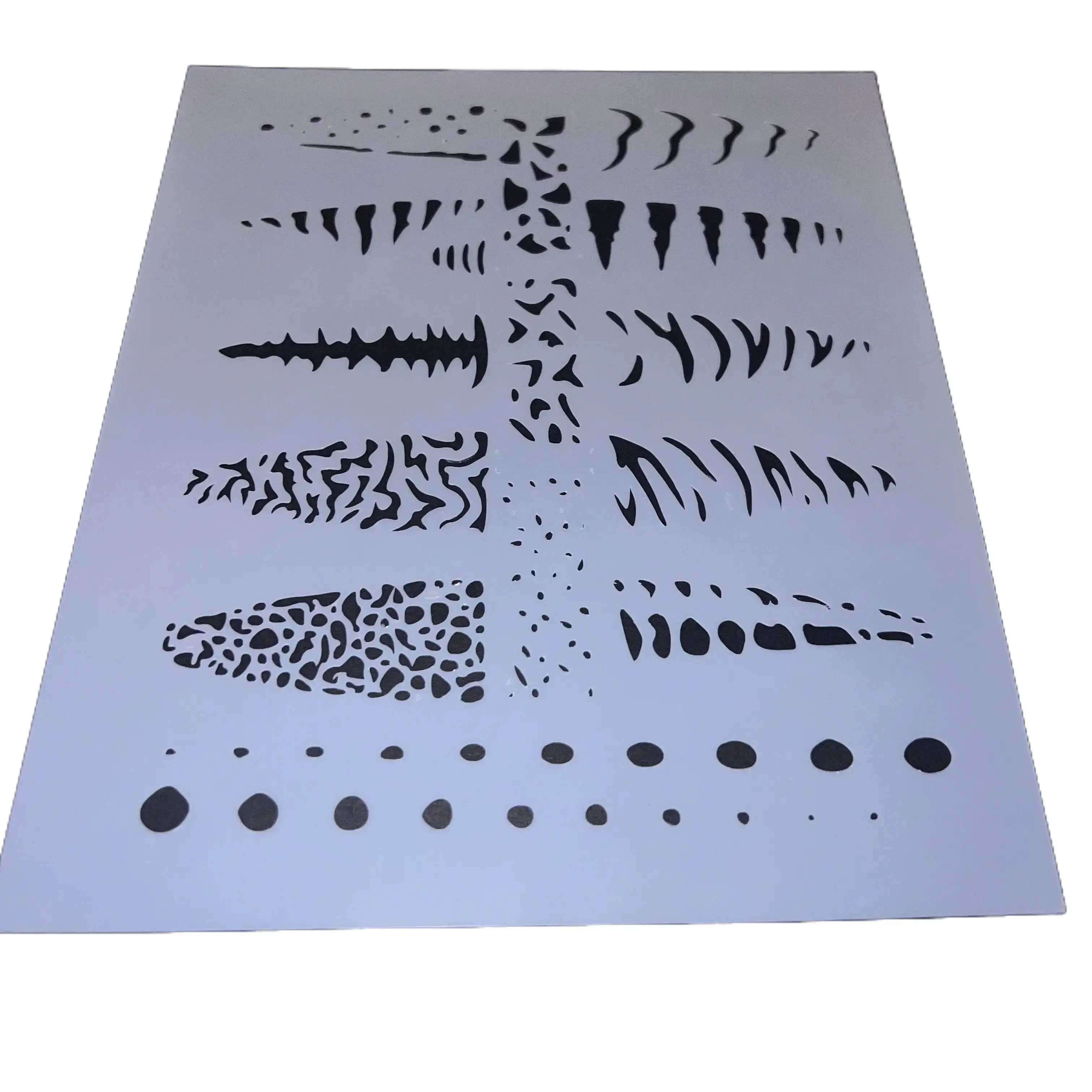 Lure Airbrush Stencil 10 Pattern Stencil with 2.5'' Patterns - Versatile Tool for Various Artistic Applications