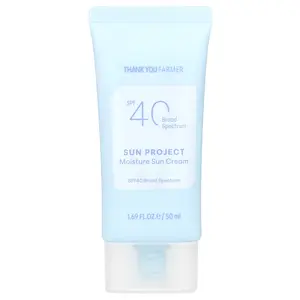 Thank You Farmer Sun Project, Moisture Sun Cream, SPF 40, 1.69 fl oz (50 ml)
