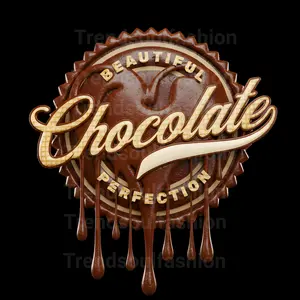10 inch "Beautiful Chocolate Perfection" DTF transfer.