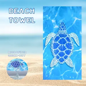 Microfiber Thin Beach Towel, Lightweight Extra Large Sand Free Towels, Quick Dry for Travel Pool Camping Sports, Vacation Essential Gift