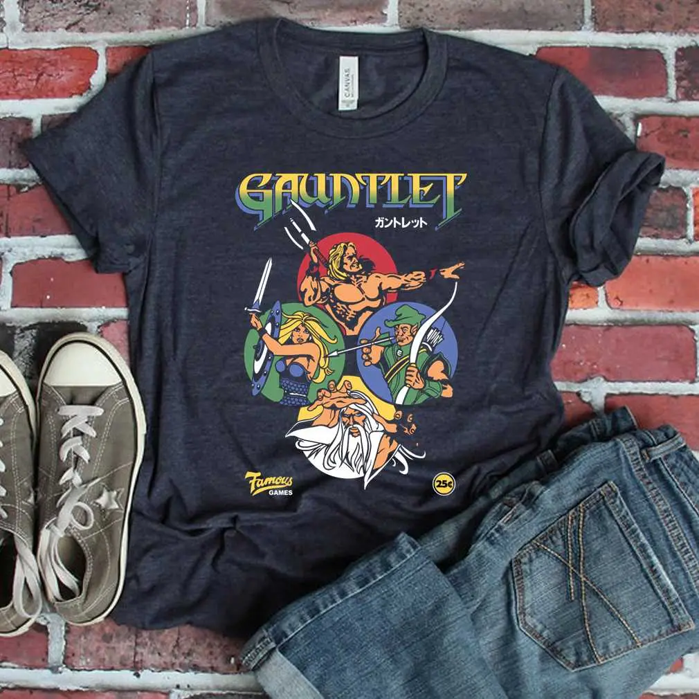 Gauntlet Retro Vintage Arcade Gaming T-Shirt Gauntlet Retro Vintage Arcade Gaming T-Shirt