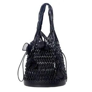 Secret Garden Macramé Tote Bag with Removable Pouch