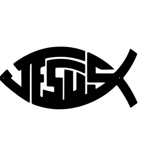 Jesús car sticker