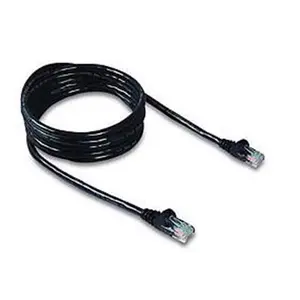 212 MAIN High-Performance CAT6 Powersum Ethernet Network Cord, RJ45 Male-to-Male 50 Micron Gold-Plated Connectors, 2-Row Staggered Pin Configuration, 25ft Black, Snagless Molds, Cable Documentation Compatible