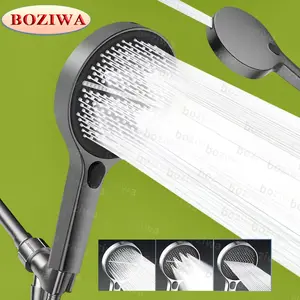 BOZIWA Shower Head Hose&Bracket,Shower Head Set With 1.5m Hose,Bathroom Shower Equipment