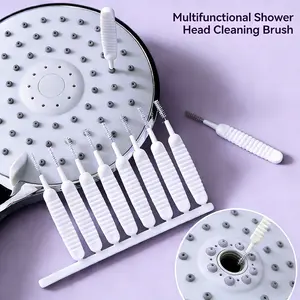 100Pcs Shower Head Cleaning Brushes| Unclog Nozzles Fast!Nylon Bristle Brushes For Tiny Gaps/Pores| Non-Slip Handle