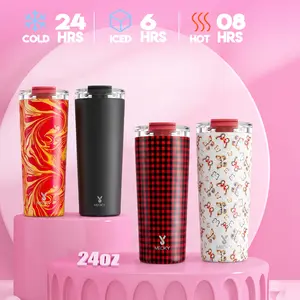 MEOKY simple and modern 24 oz 304 stainless steel water bottle, reusable car travel cup, leak-proof design | keeps cold for 24 hours.Father's Day Gifts,Deals For You,GraduationGift