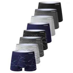8 Pieces Men's Underwear Healthy Comfortable Breathable Mid-Rise Men's Boxer Briefs Casual Sports Trend Fashion Men's Pants Boxers