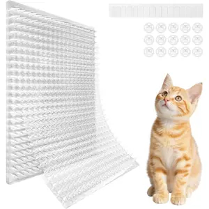 10 Packs Scat Mat for Cats, Spike Mat with 13X16 inches, Repellent Mat Deterrent Indoor& Outdoor, Pads Keep Cats and Dogs Off Couch, Bed