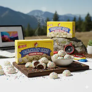 Buc-ee's Birthday Cake Cookie Bites Classic Sweet Celebration Soft Chewy Texture with Colorful Sprinkles Perfect for Parties Celebrations or Anytime Festive Treat Snack